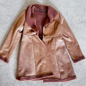 SHEIN brown coat. New size M